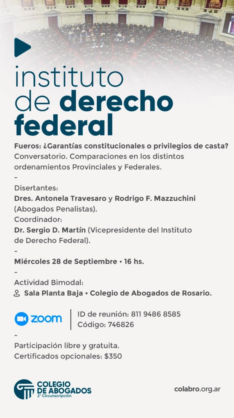 FUEROS: ¿Garantías constitucionales o privilegios de casta? - 28/09/2022